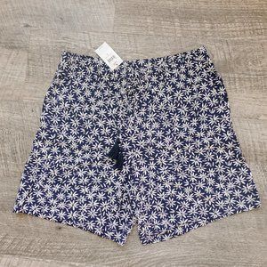 ✿ J. Jill ✿ Floral Daisy Print Pull On Tassel Tie Shorts Small NWT